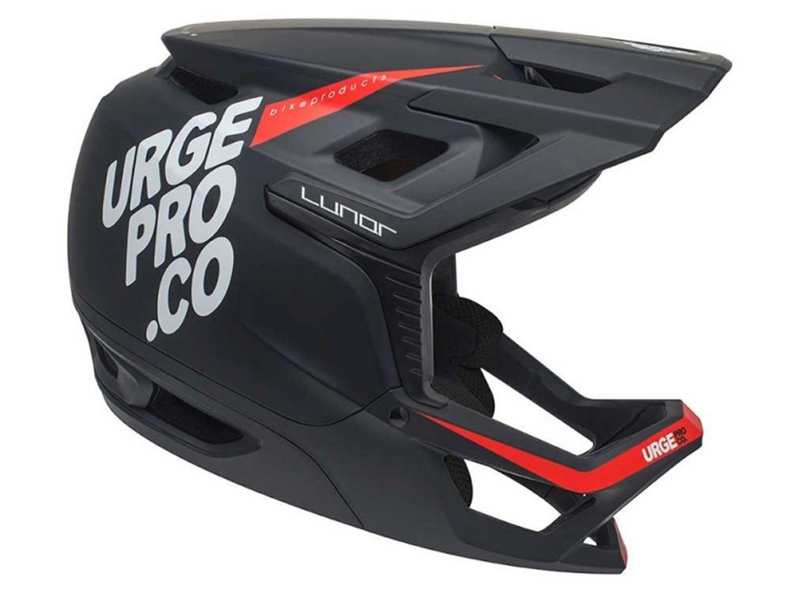 Urge Lunar Fullface Kask - Siyah/Kırmızı