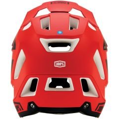 100% Trajecta Fullface Kask - Kırmızı/Siyah