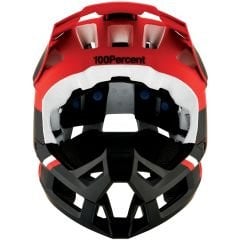 100% Trajecta Fullface Kask - Kırmızı/Siyah