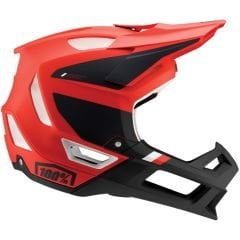 100% Trajecta Fullface Kask - Kırmızı/Siyah