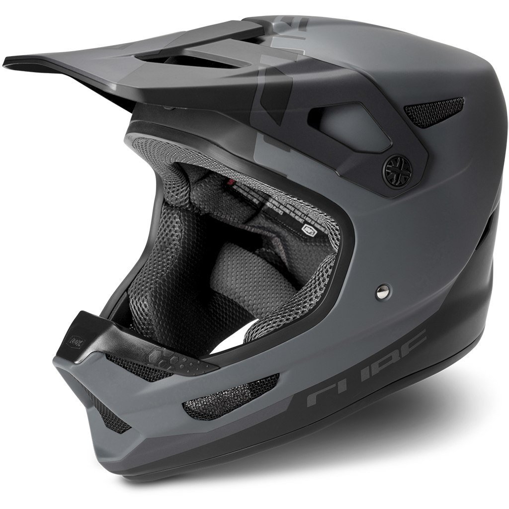 100% Status Fullface Kask - Siyah/Gri Cube