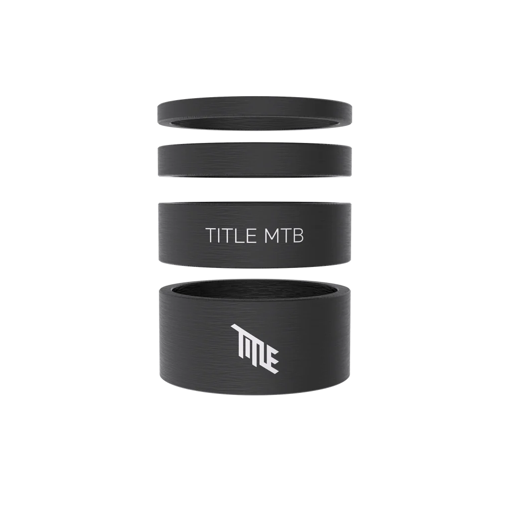 TITLE Headset Spacer Set Carbon - Siyah