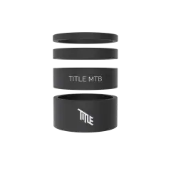 TITLE Headset Spacer Set Carbon - Siyah