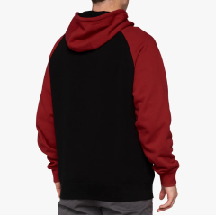 100% Barrage Pullover Sweatshirt - Siyah/Kırmızı