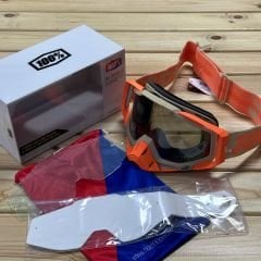 100% Racecraft Goggle Gözlük - Mirror Silver Lens - Sahara