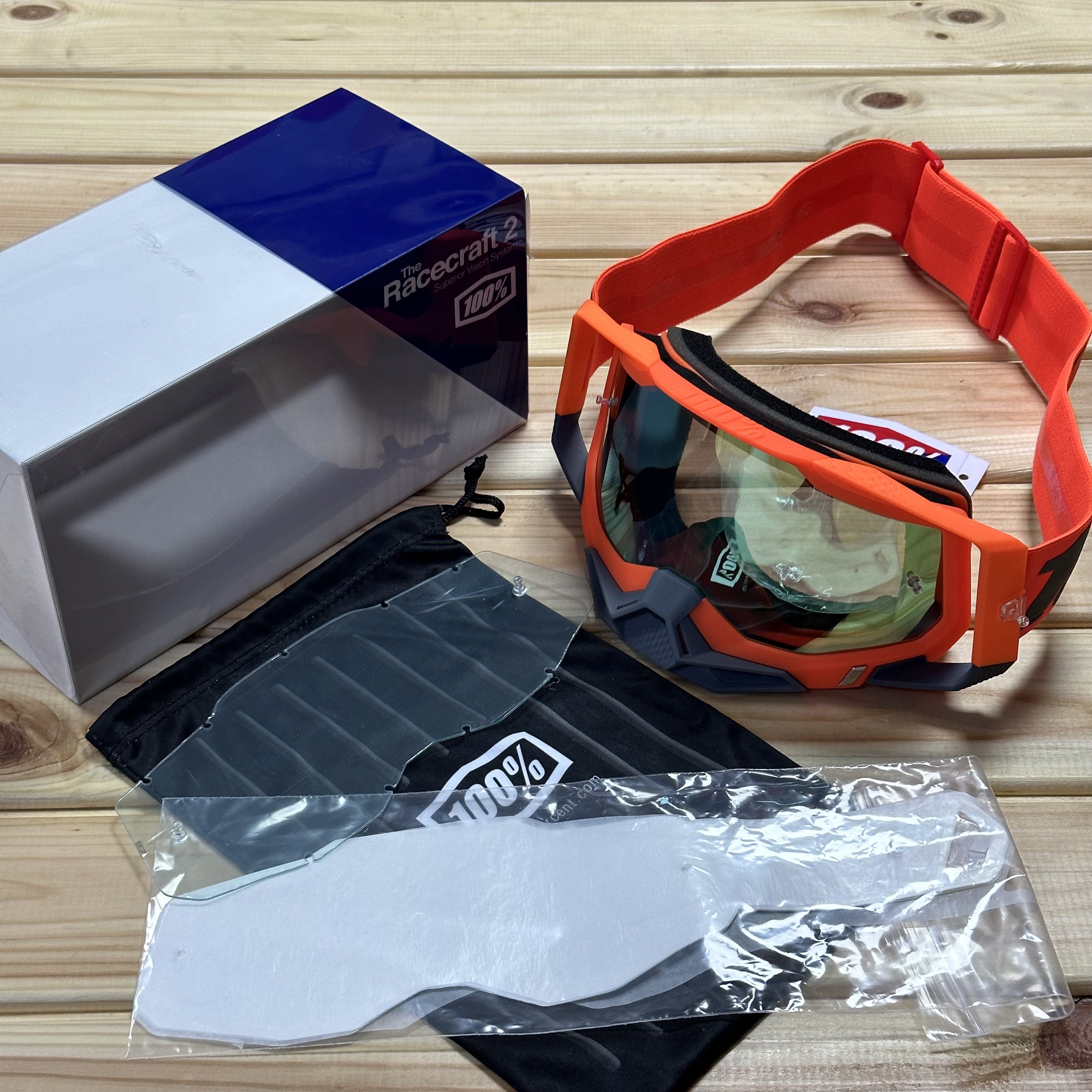 100% Racecraft 2 Goggle Gözlük - Mirror Gold Lens - Kerv