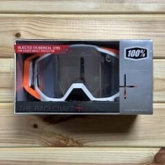 100% Racecraft Plus Goggle Gözlük - Injected Silver Flash Mirror Lens - Illumina