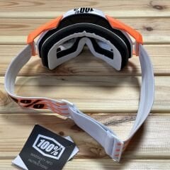 100% Racecraft Plus Goggle Gözlük - Injected Silver Flash Mirror Lens - Illumina