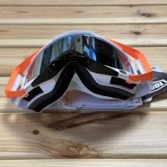 100% Racecraft Plus Goggle Gözlük - Injected Silver Flash Mirror Lens - Illumina
