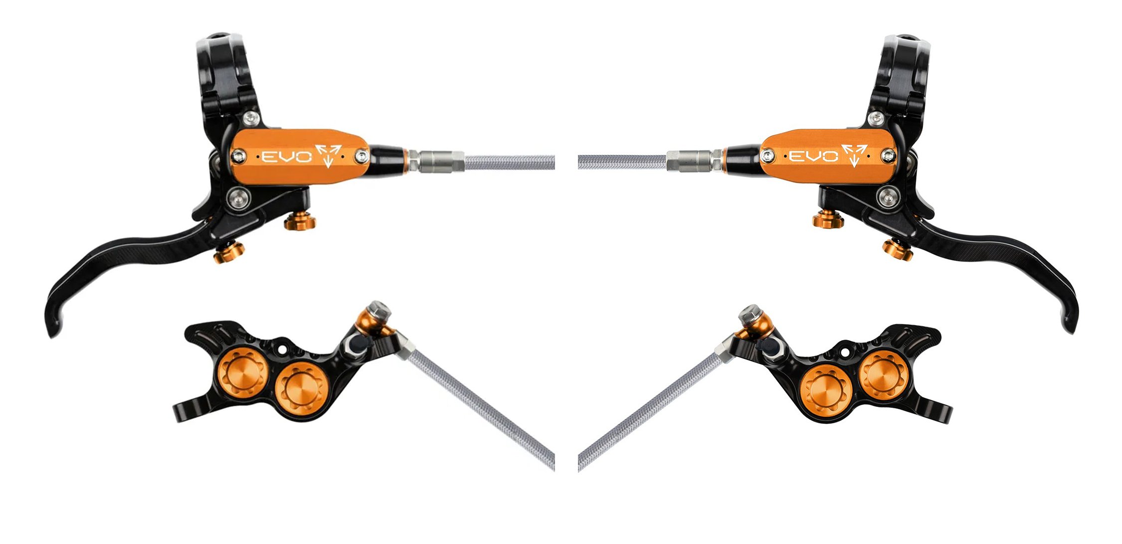 Hope EVO GR4 Fren Seti - Çelik Kablo - Turuncu