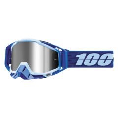 100% Racecraft Plus Goggle Gözlük - Injected Silver Flash Mirror Lens - Rodion