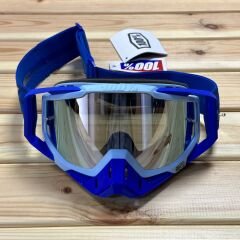 100% Racecraft Plus Goggle Gözlük - Injected Silver Flash Mirror Lens - Rodion