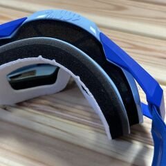 100% Racecraft Plus Goggle Gözlük - Injected Silver Flash Mirror Lens - Rodion