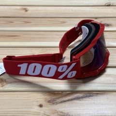 100% Accuri 2 Goggle Gözlük - Mirror Red/Blue Lens - Red