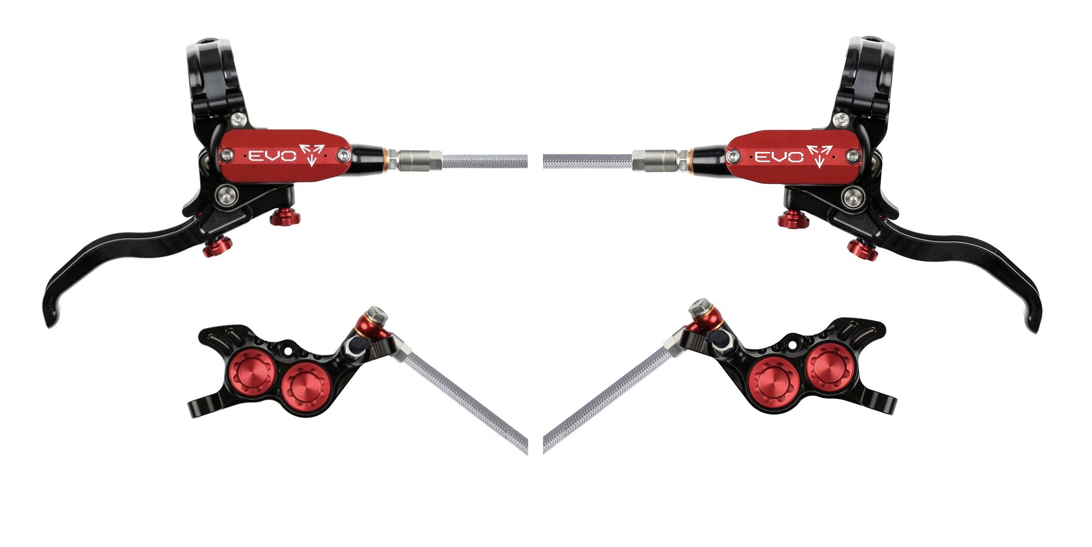 Hope EVO GR4 Fren Seti - Çelik Kablo - Kırmızı