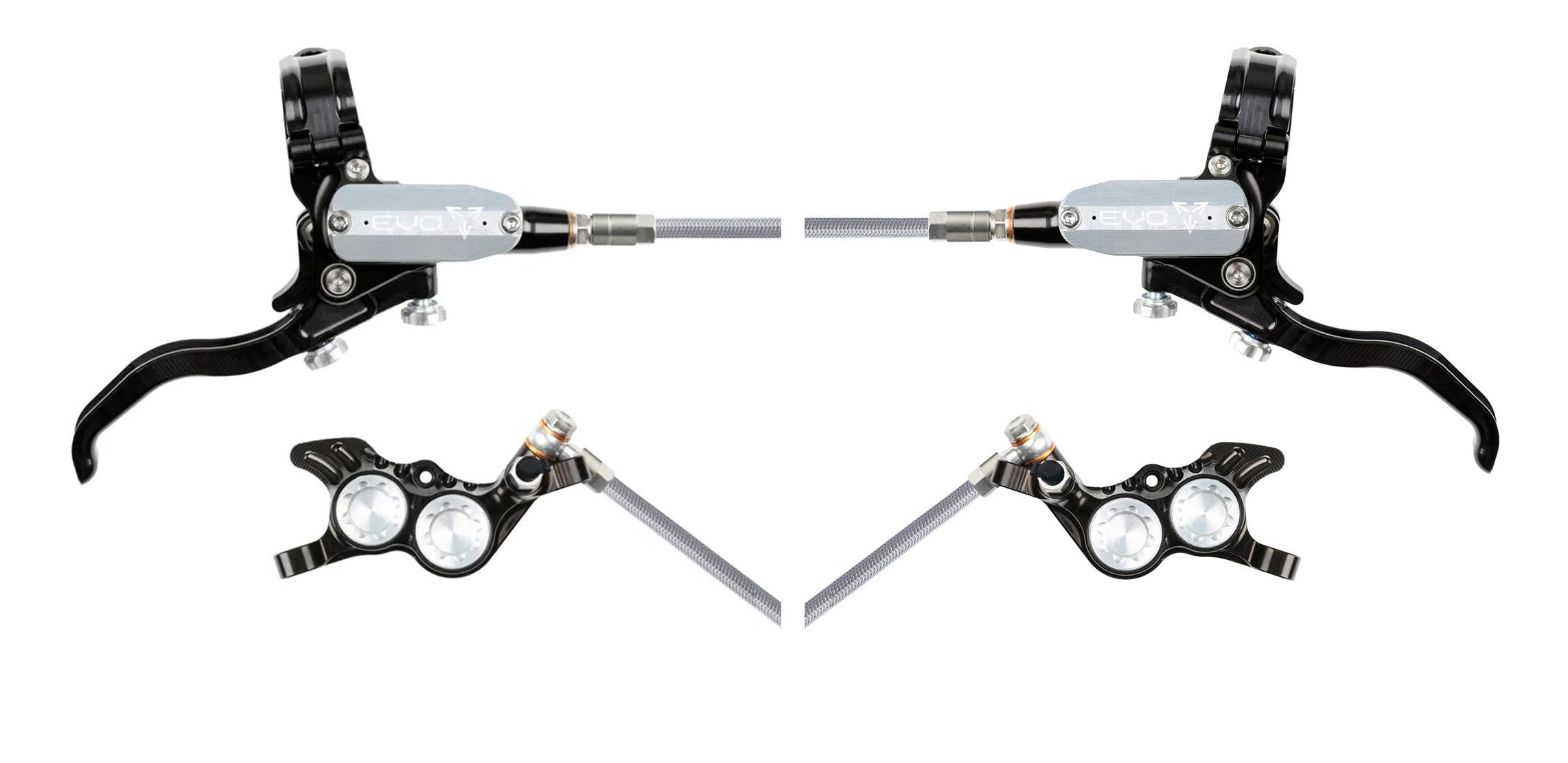 Hope EVO GR4 Fren Seti - Çelik Kablo - Gümüş