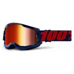 100% Strata 2 Goggle Gözlük - Mirror Red Lens - Masego