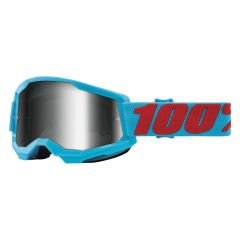 100% Strata 2 Goggle Gözlük - Mirror Silver Lens - Summit