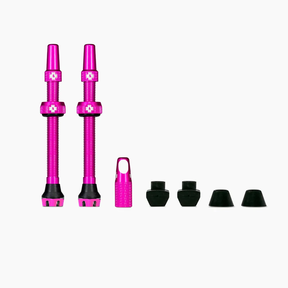 Muc-Off Tubeless Valves V2 Sibop - 44mm Pembe