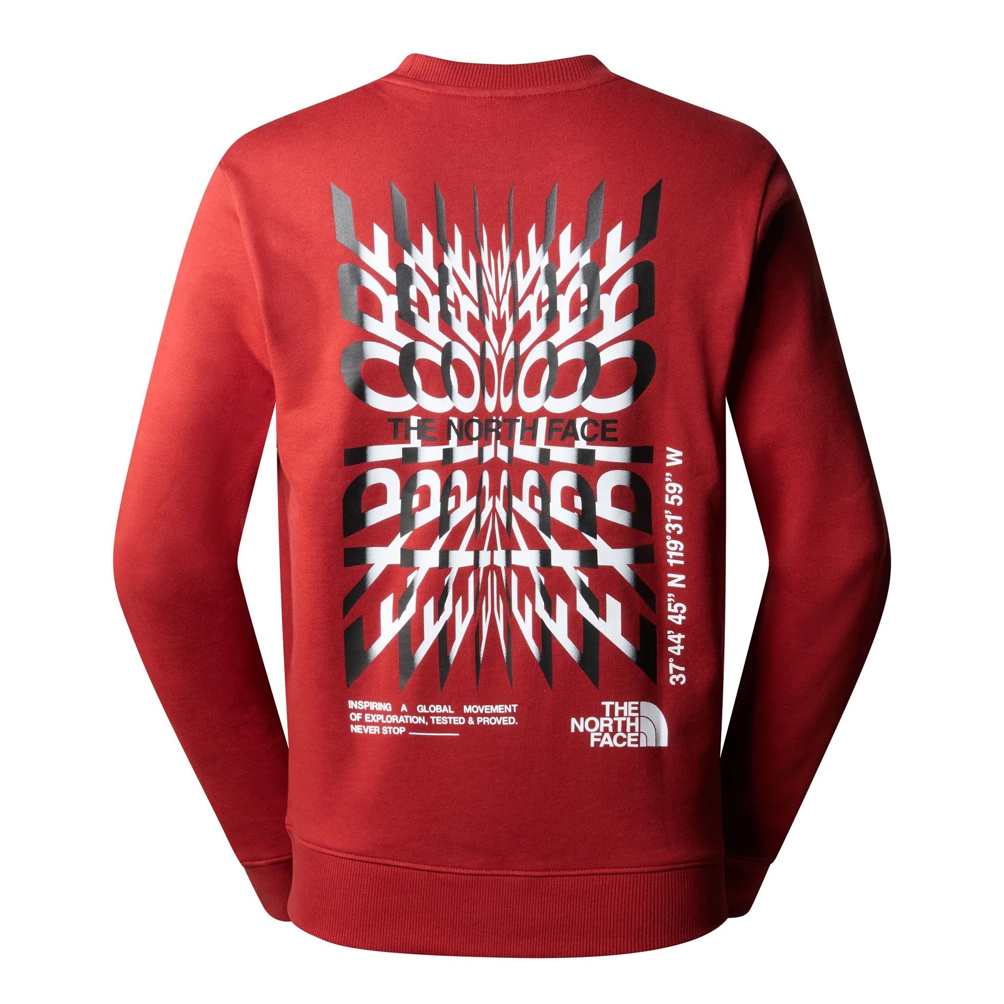 The North Face M SS24 Cooridnates Crew - Kırmızı