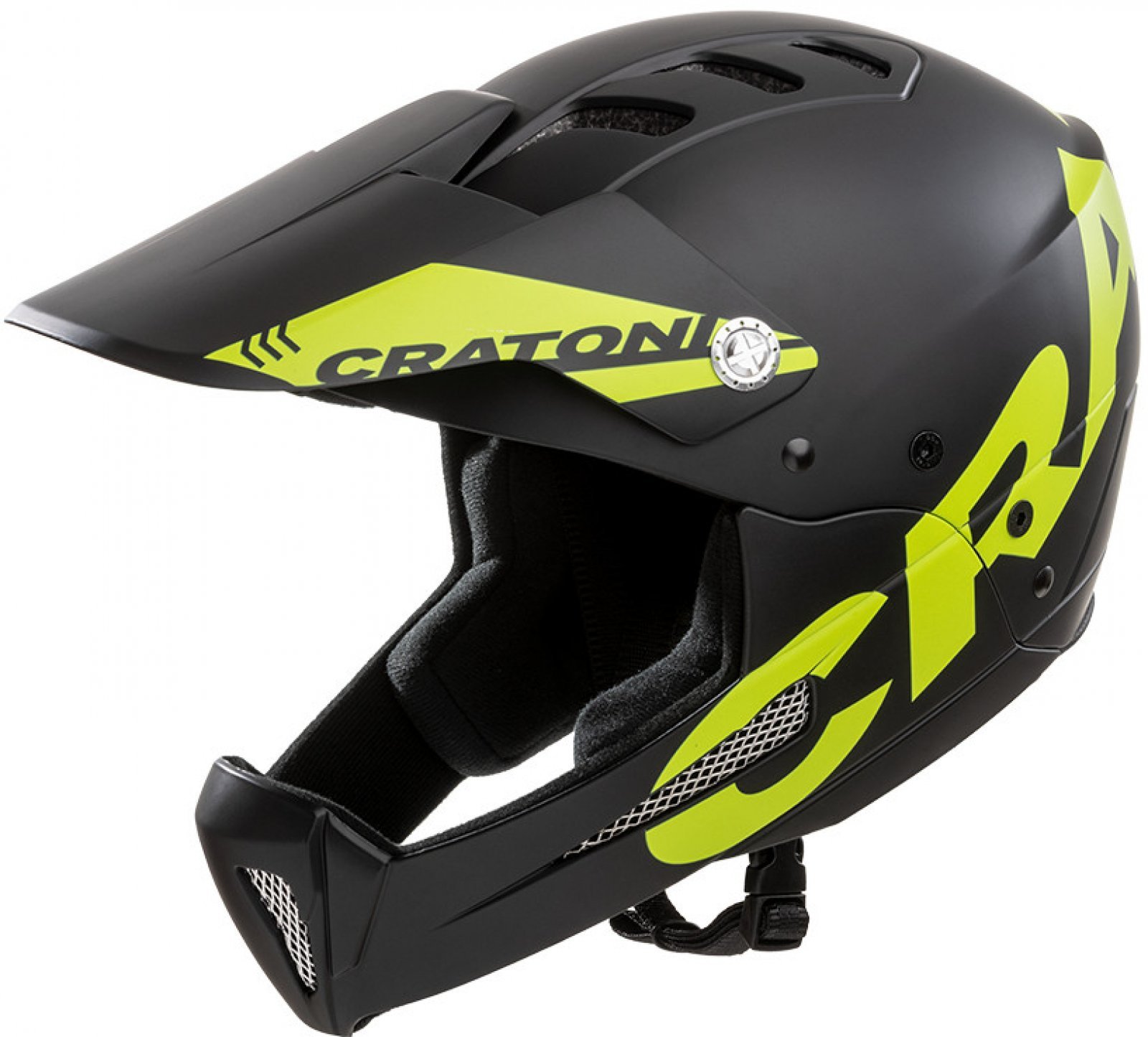 Cratoni Shakedown Fullface Kask - Siyah/Lime