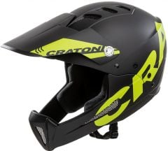 Cratoni Shakedown Fullface Kask - Siyah/Lime