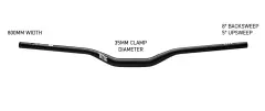 TITLE AH1 Gidon 50mm Rise - Chrome