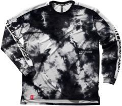 Loose Riders Retro Tie Dye Uzun Kol Forma - Siyah/Beyaz