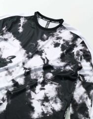 Loose Riders Retro Tie Dye Uzun Kol Forma - Siyah/Beyaz