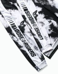 Loose Riders Retro Tie Dye Uzun Kol Forma - Siyah/Beyaz