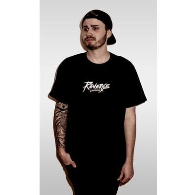 Reverse Shred Hard Tshirt - Siyah/Beyaz