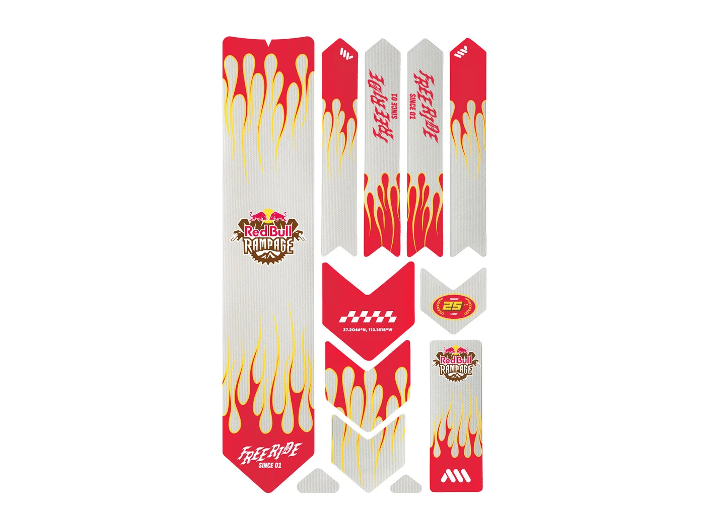 All Mountain Style Extra Kadro Koruyucu - Red Bull Rampage Freeride Flames