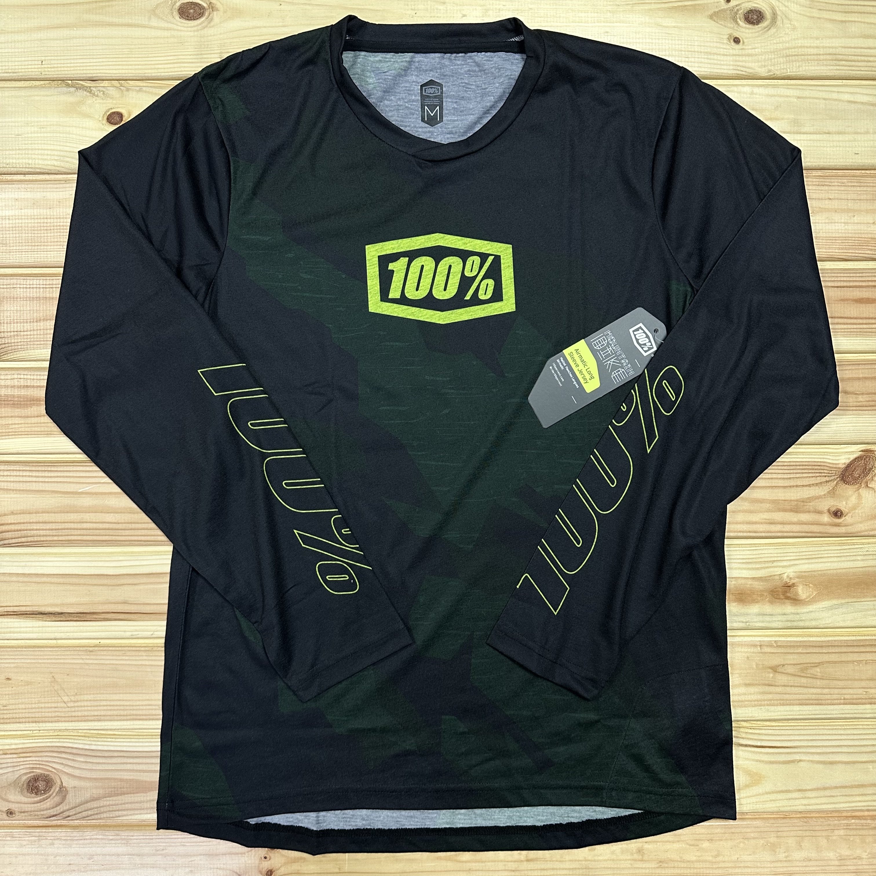 100% Airmatic LE Jersey Uzun Kol Forma - Siyah Camo