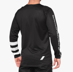 100% R-Core Jersey Uzun Kol Forma - Siyah/Beyaz