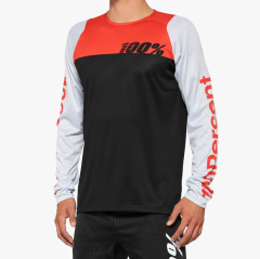 100% R-Core Jersey Uzun Kol Forma - Siyah/Kırmızı