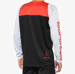 100% R-Core Jersey Uzun Kol Forma - Siyah/Kırmızı