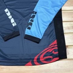 IXS Race 7.1 Uzun Kol Forma - Mavi/Kırmızı