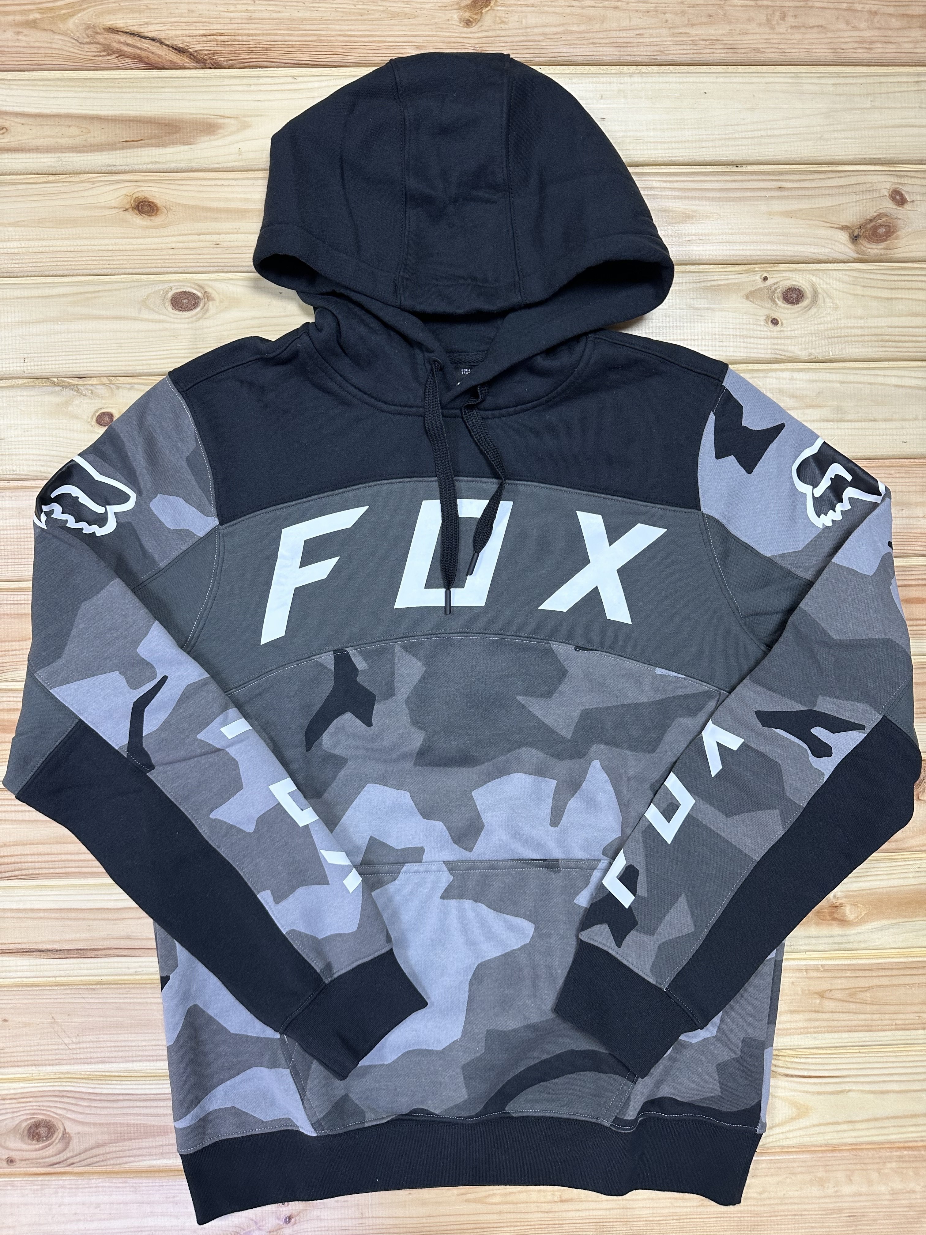 Fox BNKR PO Kapüşonlu Polar - Siyah/Camo
