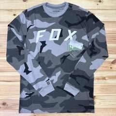 Fox BNKR LS Tshirt - Siyah/Camo