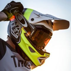 Troy Lee Designs D3 Fiberlite Fullface Kask - Sarı/Siyah