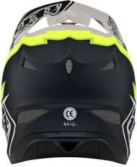 Troy Lee Designs D3 Fiberlite Fullface Kask - Sarı/Siyah