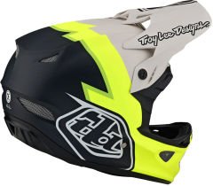 Troy Lee Designs D3 Fiberlite Fullface Kask - Sarı/Siyah