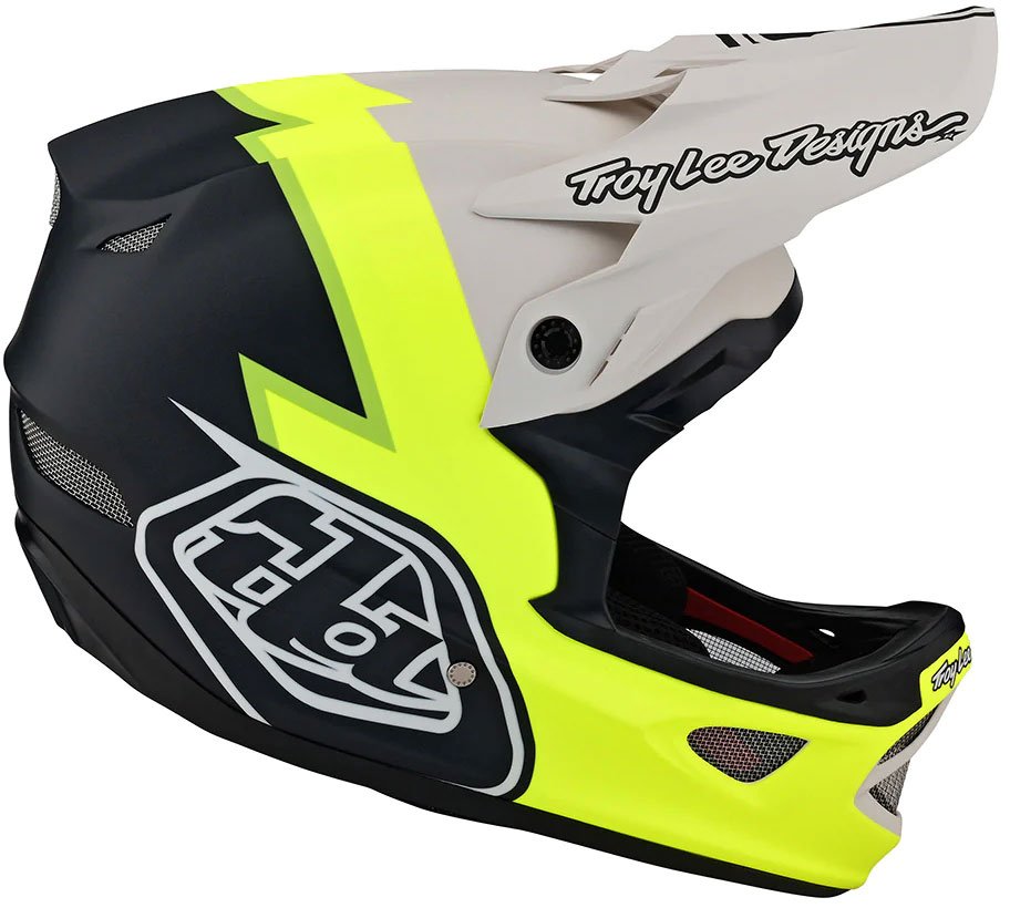 Troy Lee Designs D3 Fiberlite Fullface Kask - Sarı/Siyah