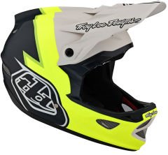 Troy Lee Designs D3 Fiberlite Fullface Kask - Sarı/Siyah