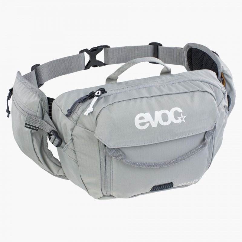 Evoc Hip Pack 3 Bel Çantası +1,5 LT Su Kesesi - Gri