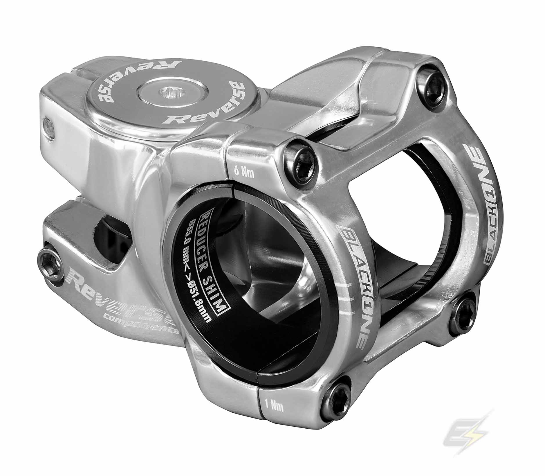 Reverse Black-One D-2 Titanium Gidon Boğazı - 31.8/35x35mm Gümüş