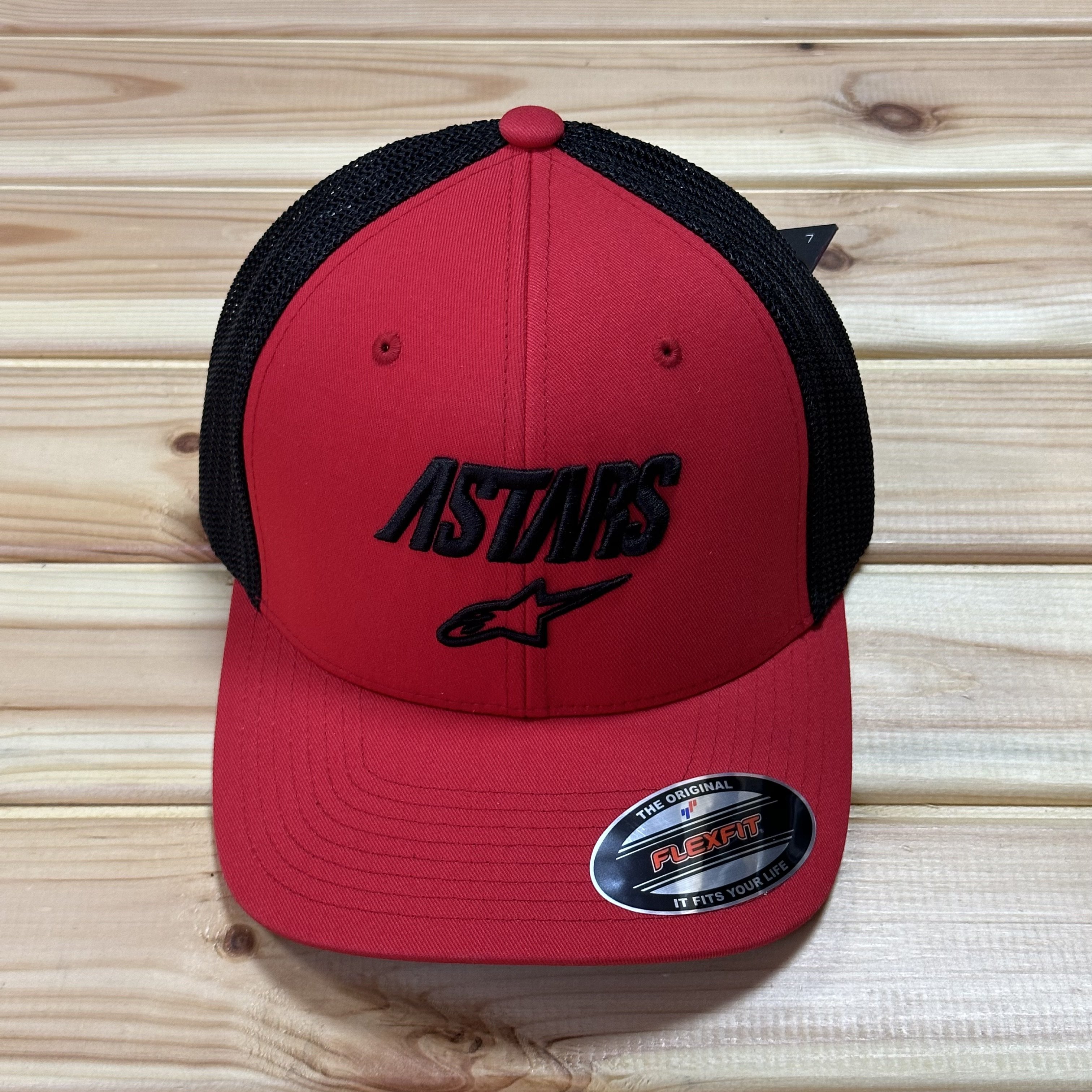 Alpinestars Angle Stretch Mesh Şapka - Kırmızı/Siyah