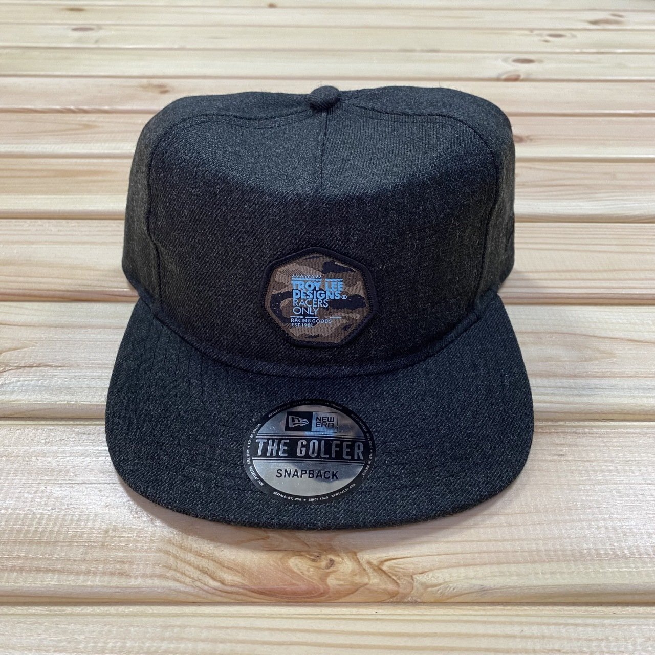 Troy Lee Designs Race Camo Snapback Şapka - Heather Black