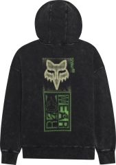 Fox Racing Throttle Oversize Sweatshirt - Siyah/Yeşil