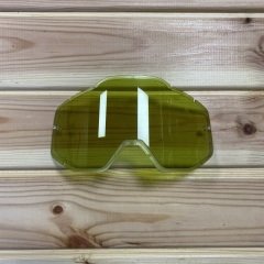 100% Cylindrical Shield Goggle Lens - Sarı